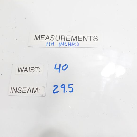 Roundtree & Yorke Pants Mens 40x30 Navy Blue Flat Front Expander Easy Care - Picture 10 of 10